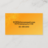 Professioneel Oranje Visitekaartje (Achterkant)