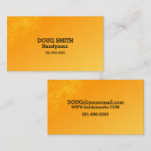 Professioneel Oranje Visitekaartje (Voorkant / Achterkant)