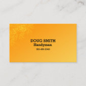 Professioneel Oranje Visitekaartje (Voorkant)