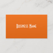 Professioneel Oranje Visitekaartje (Voorkant)