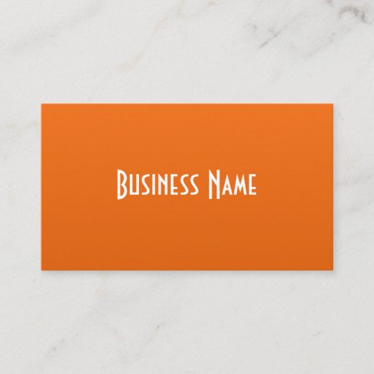 Professioneel Oranje Visitekaartje (Voorkant)