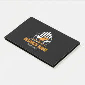 Professioneel Oranje Wit Vastgoed Logo Post-it® Notes (Schuin)