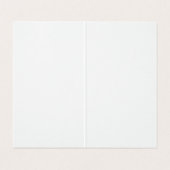 Professioneel oranje witte minimalistische zijde visitekaartje (Binnenkant ongevouwen)