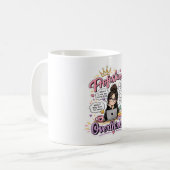 Professioneel overdender funny quote wit koffiemok (Voorkant links)