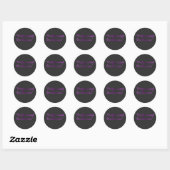 Professioneel Overdenker Funny Herkenbaar Design Ronde Sticker (Vel)