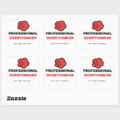 Professioneel Overdenker Funny Sticker (Vel)
