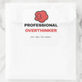Professioneel Overdenker Funny Sticker (Tas)