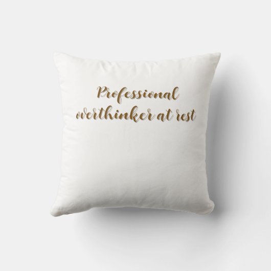 Professioneel overdenker in rust kussen (Achterkant)