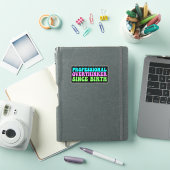 Professioneel Overdenker Sinds Geboorte - Grappig Sticker (iPad Cover)