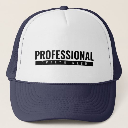 Professioneel Overdenker  Trucker Pet (Voorkant)
