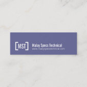 Professioneel paars en wit visitekaartje (Voorkant)