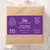 Professioneel Paars gezichtsveld- en haaroliereser Etiket (Insitu)