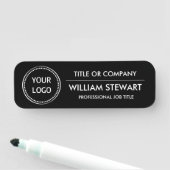 Professioneel personeel voor zakelijke logo naamplaatje (In situ)