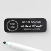 Professioneel personeel voor zakelijke logo naamplaatje (In situ)