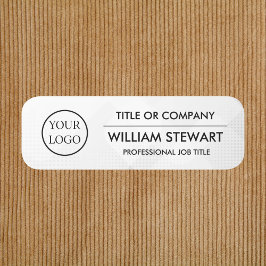 Professioneel personeel voor zakelijke logo naamplaatje