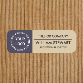 Professioneel personeel voor zakelijke logo naamplaatje