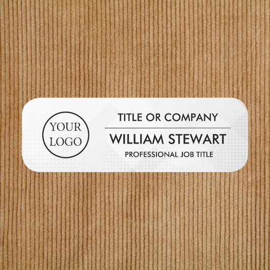 Professioneel personeel voor zakelijke logo naamplaatje