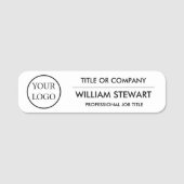 Professioneel personeel voor zakelijke logo naamplaatje (Voorkant)