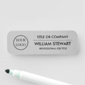 Professioneel personeel voor zakelijke logo naamplaatje (In situ)