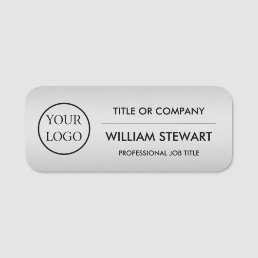 Professioneel personeel voor zakelijke logo naamplaatje (Voorkant)