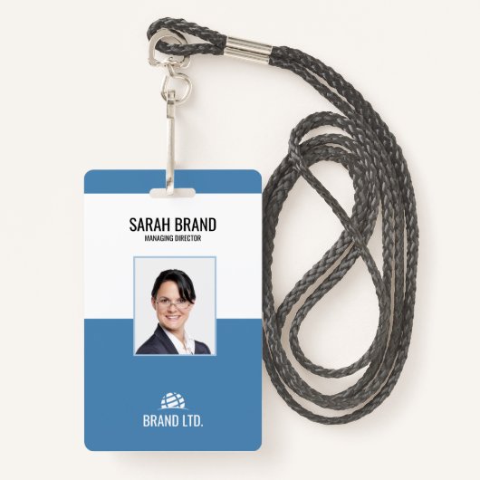 Professioneel Personeel Zakelijk Medewerker ID-bad Badge (Voorkant met draagriem)