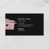 Professioneel Persoonlijk Chef Catering Restaurant Visitekaartje (Achterkant)