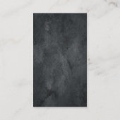 Professioneel platte grijze toneelminimalistisch visitekaartje (Achterkant)