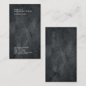 Professioneel platte grijze toneelminimalistisch visitekaartje (Voorkant / Achterkant)