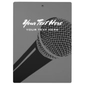 Professioneel podcasten en vlogging klembord (Achterkant)