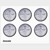 Professioneel productlabel Ocean Blue Glitter Logo Ronde Sticker (Vel)