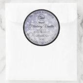Professioneel productlabel Ocean Blue Glitter Logo Ronde Sticker (Tas)
