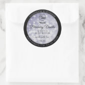 Professioneel productlabel Ocean Blue Glitter Logo Ronde Sticker (Tas)
