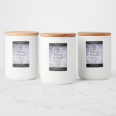 Professioneel productlabel Ocean Blue Glitter Logo Voedselcontainer Etiket (Flessen)