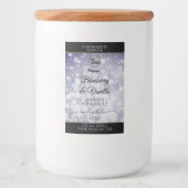Professioneel productlabel Ocean Blue Glitter Logo Voedselcontainer Etiket (Voorkant)