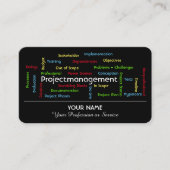 Professioneel projectbeheer en advies visitekaartje (Voorkant)