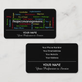 Professioneel projectbeheer en advies visitekaartje (Voorkant / Achterkant)