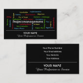 Professioneel projectbeheer en consultancy visitekaartje (Voorkant / Achterkant)