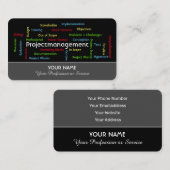 Professioneel projectbeheer en consultancy visitekaartje (Voorkant / Achterkant)