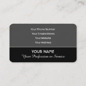 Professioneel projectbeheer en consultancy visitekaartje (Achterkant)