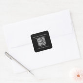 Professioneel QR Code Bedrijf Vierkante Sticker (Envelop)