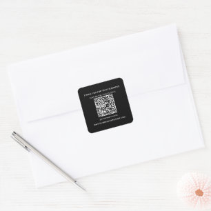 Professioneel QR Code Bedrijf Vierkante Sticker