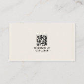 Professioneel QR-code foto uw logo Visitekaartje (Achterkant)