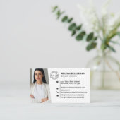 Professioneel QR Code Foto Uw Logo Visitekaartje (Staand voorkant)