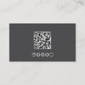 Professioneel QR-code luchtvaartvluchtinstructeur Visitekaartje (Achterkant)