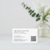 Professioneel QR-code-medewerker Visitekaartje (Staand voorkant)