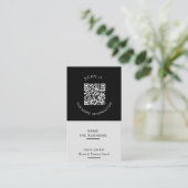 Professioneel QR-code minimaal scanbare promotie Visitekaartje (Staand voorkant)
