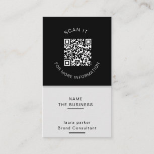 Professioneel QR-code minimaal scanbare promotie Visitekaartje