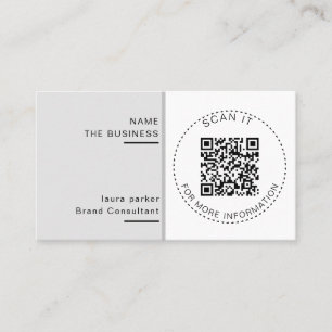 Professioneel QR-code Minimaal Scanbare Promotie Visitekaartje