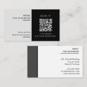 Professioneel QR-code minimaal scanbare promotie Visitekaartje (Voorkant / Achterkant)