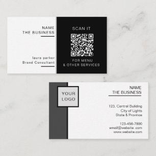 Professioneel QR-code minimaal scannbare promotie Visitekaartje